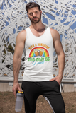 Beer & Sunshine; 100% cotton tank top. Removable tag for comfort