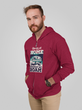 Always at home; Full-zip hoodie sweatshirt